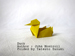 origami Duck, Author : John Montroll, Folded by Tatsuto Suzuki